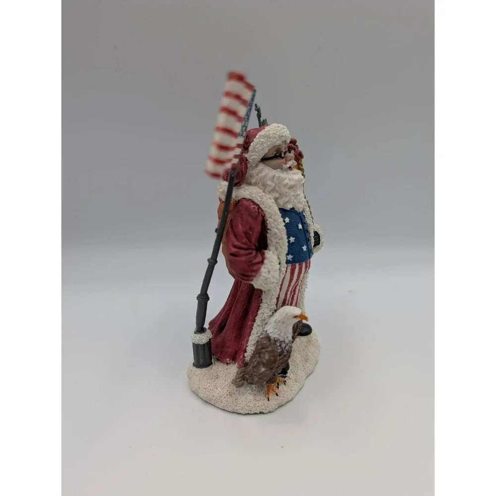 Vintage International Santa Claus Collection Patriotic American Santa 2002
